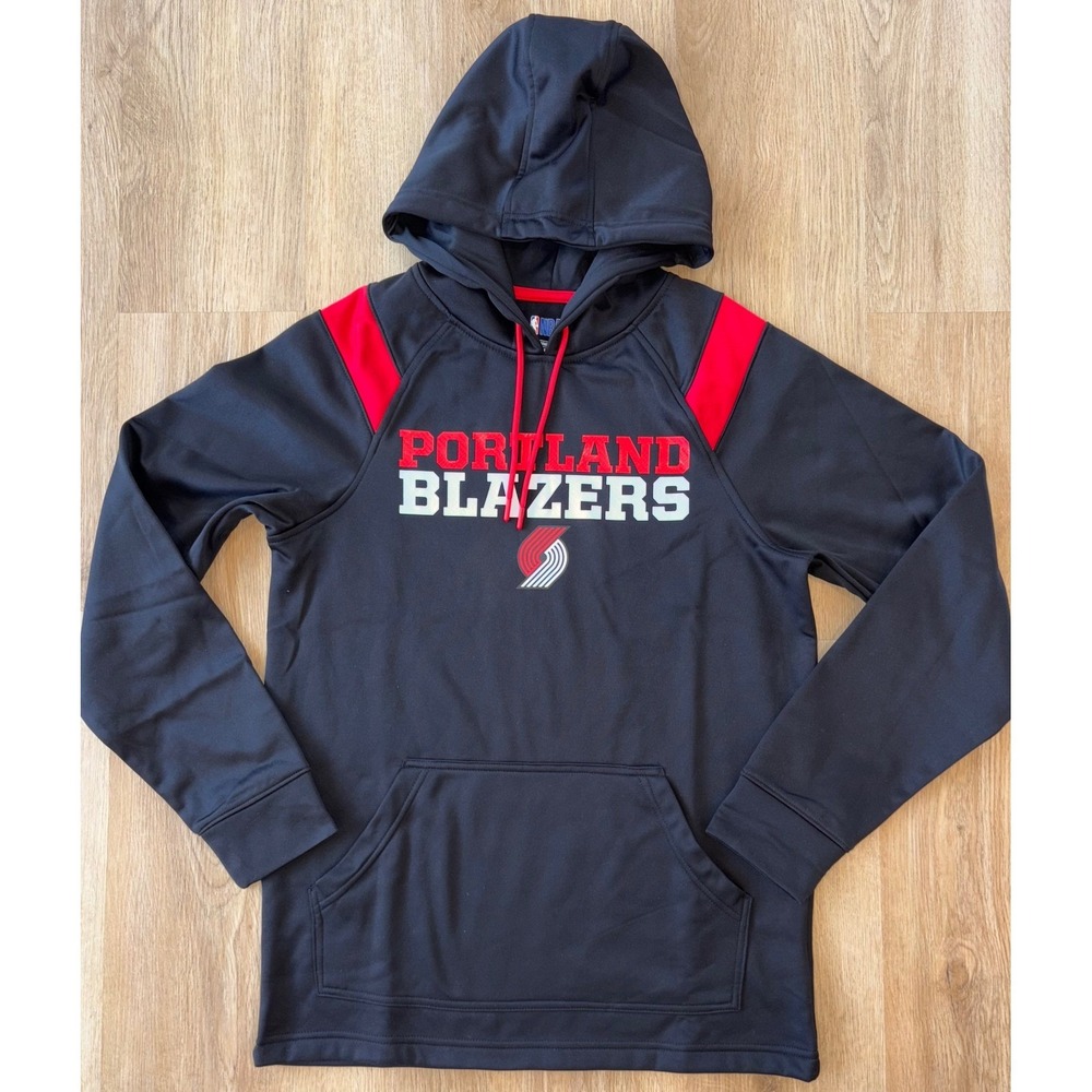 NWOT Men's Portland Trail Blazers NBA Appare Hoodie - Medium - Black